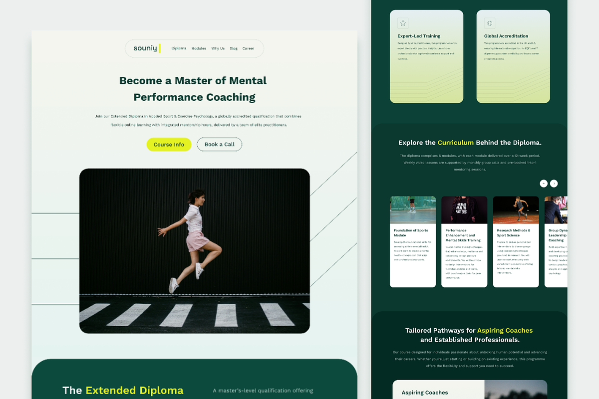 Coaching Platform Landing Page, a Landing Page Template by Reza Space