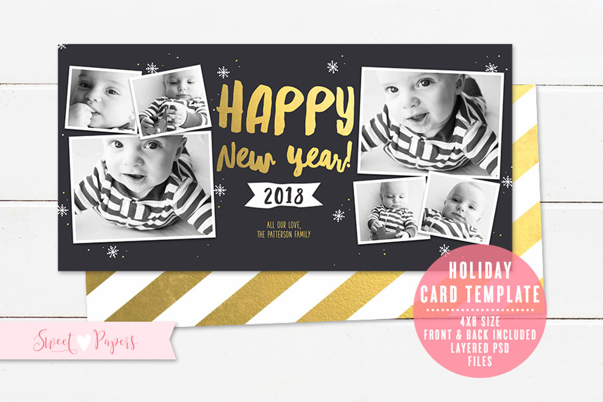 Holiday Photo Card Template, a Card Template by Sweet Papers (Photo 1 of 2)