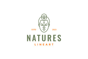 man portrait with leaves logo, a Branding & Logo Template by devastd
