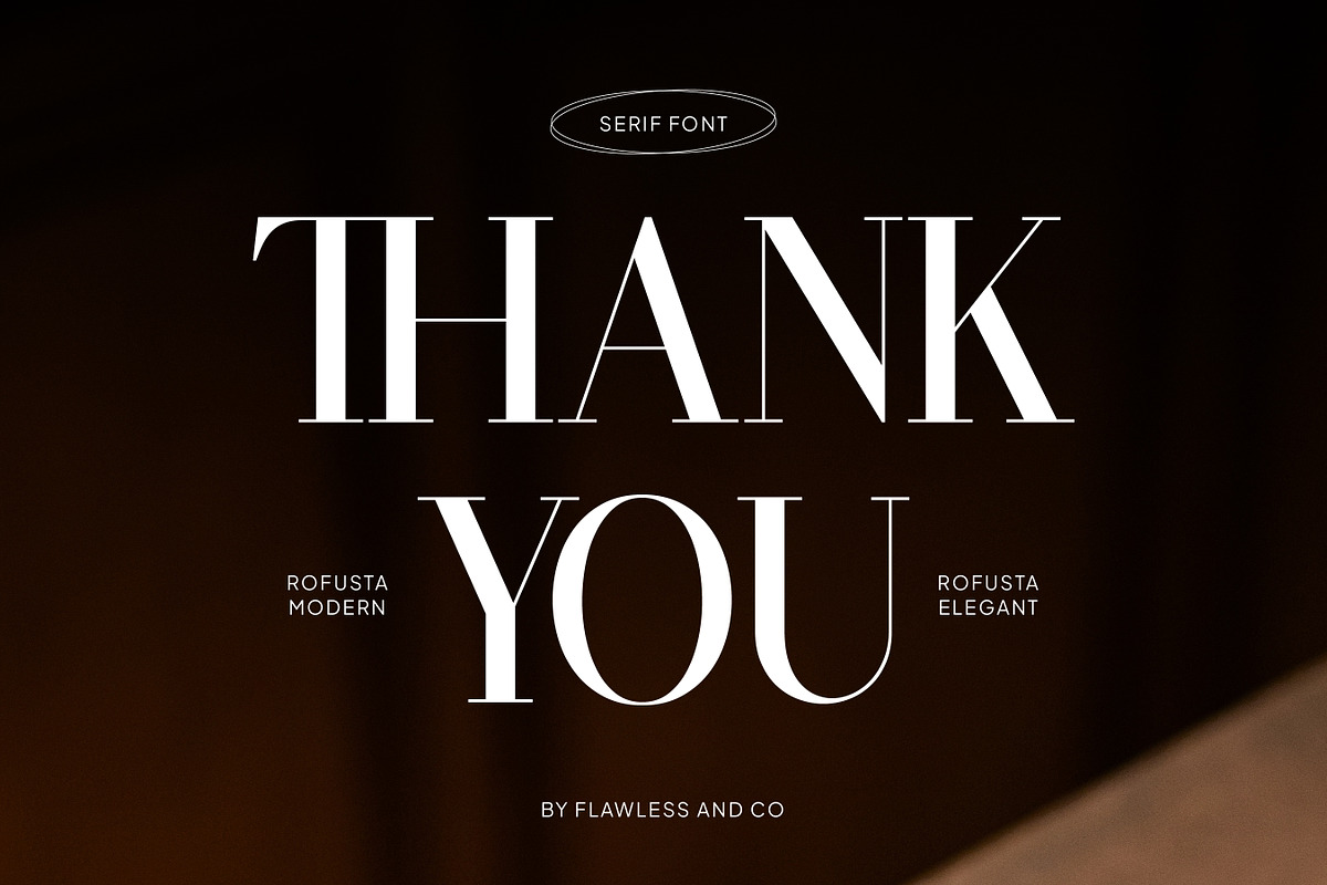 Rofusta - Elegant Stylish Serif Font, a Serif Font by Flawless And Co (Photo 10 of 12)