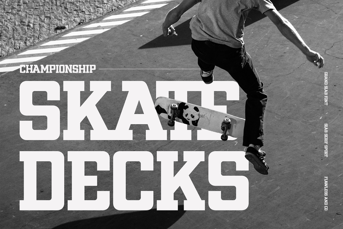 Grand Slab - Slab Sport Font, a Slab Serif Font by Flawless And Co (Photo 2 of 10)
