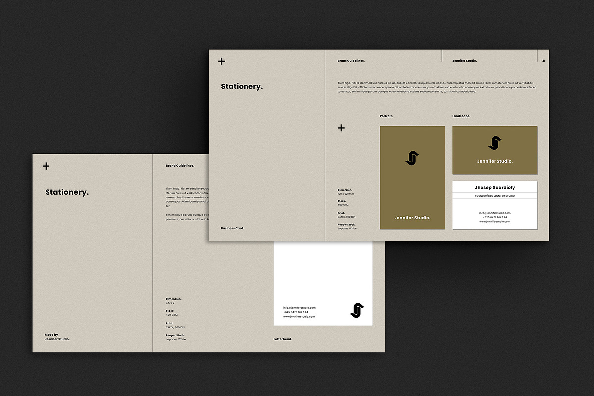 Josefin | Brand Guidelines Template, a Presentation Template by Occy Design (Photo 9 of 10)