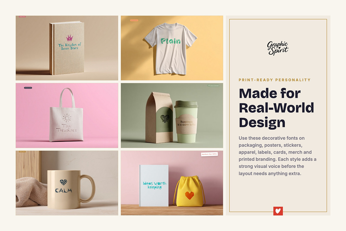 Decorative Fonts Bundle II 36 in 1, a Handwritten Font by Graphic Spirit (Photo 2 of 8)