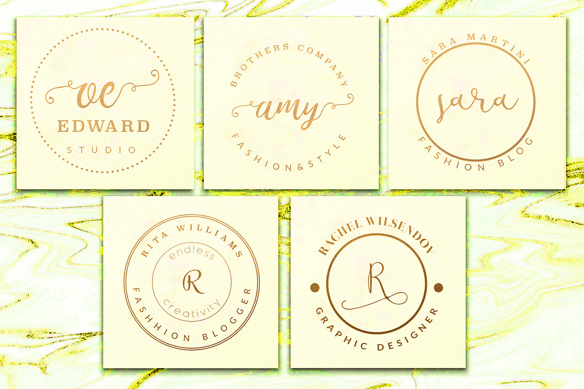 PREMIUM 120 Stamp Logo Bundle, a Branding & Logo Template by IsikChic (Photo 27 of 30)