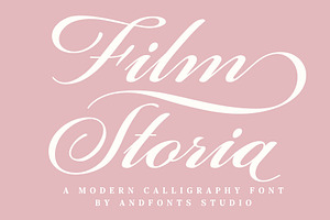 Film Storia, Calligraphy Font