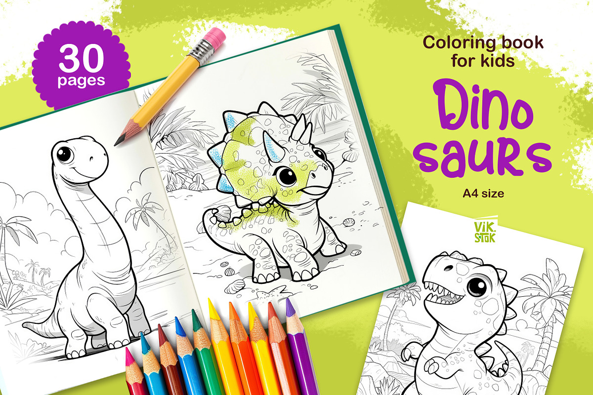 Animal Coloring Pages for Kids, an Animal Illustration by vik.stock (Photo 4 of 17)