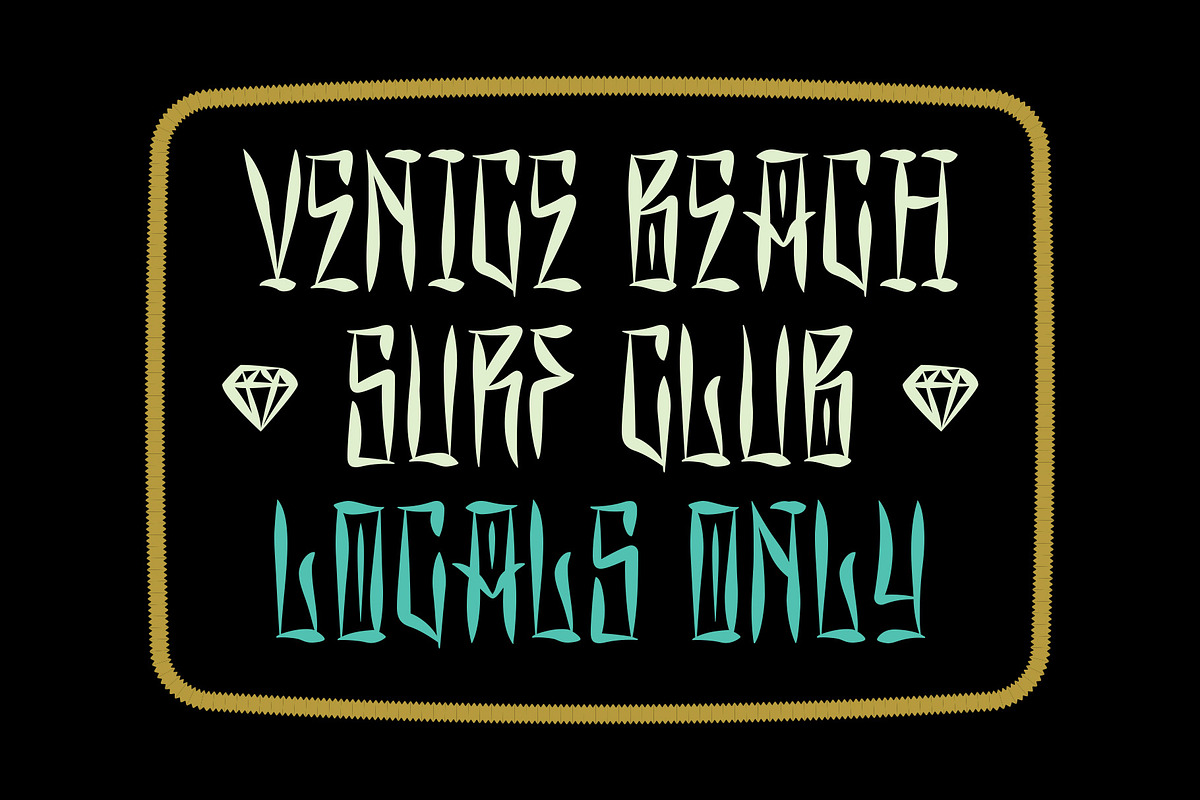 Locals Only Black Letter, a Blackletter Font by Price Foundry (Photo 10 of 10)