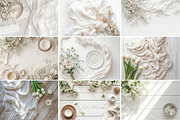 White Table Flat Lay Photo Bundle, a Background Photo by TatiMockup (Thumbnail 4 of 8)