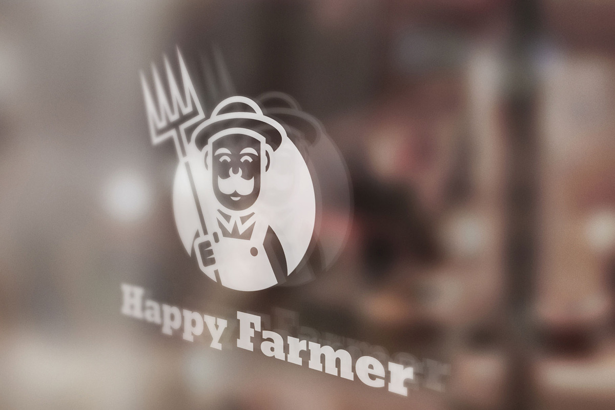 Happy Farmer - Cartoon Mascot Logo, a Branding & Logo Template by ashenterprise (Photo 3 of 3)