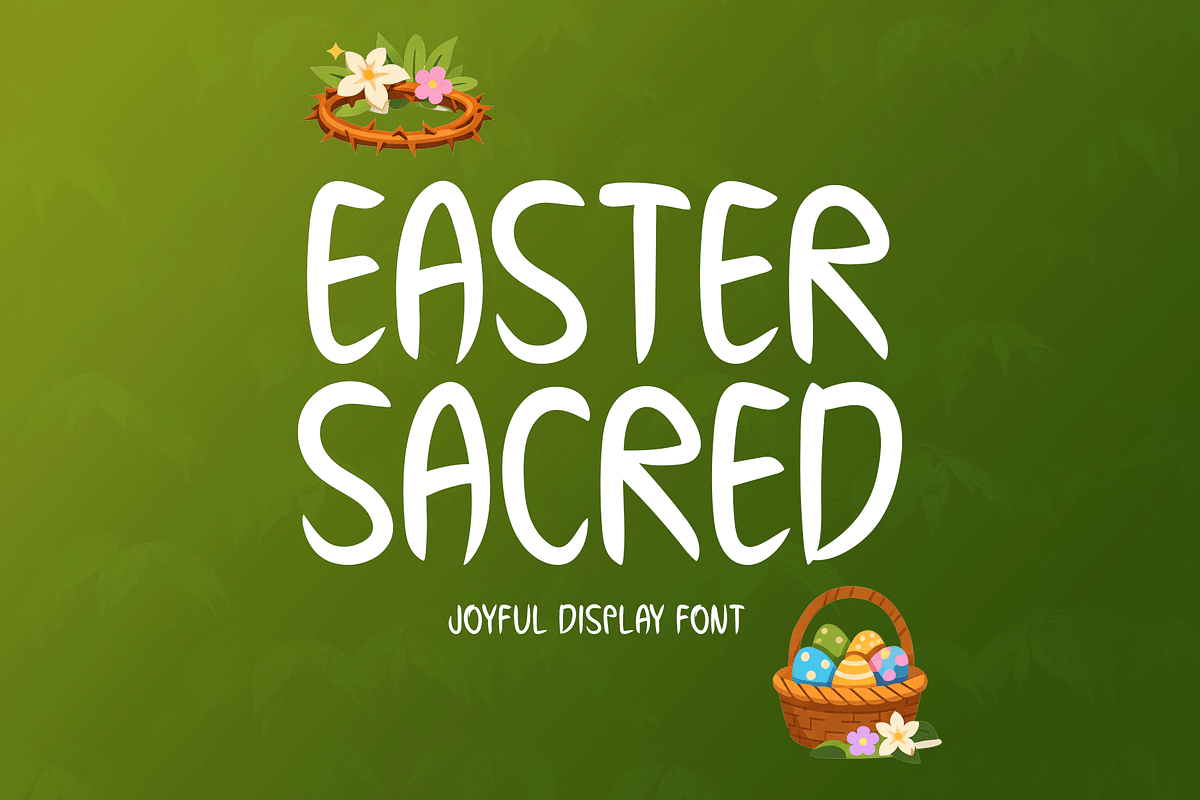 Easter Sacred Typeface, a Handwritten Font by Seemly Fonts (Photo 1 of 6)