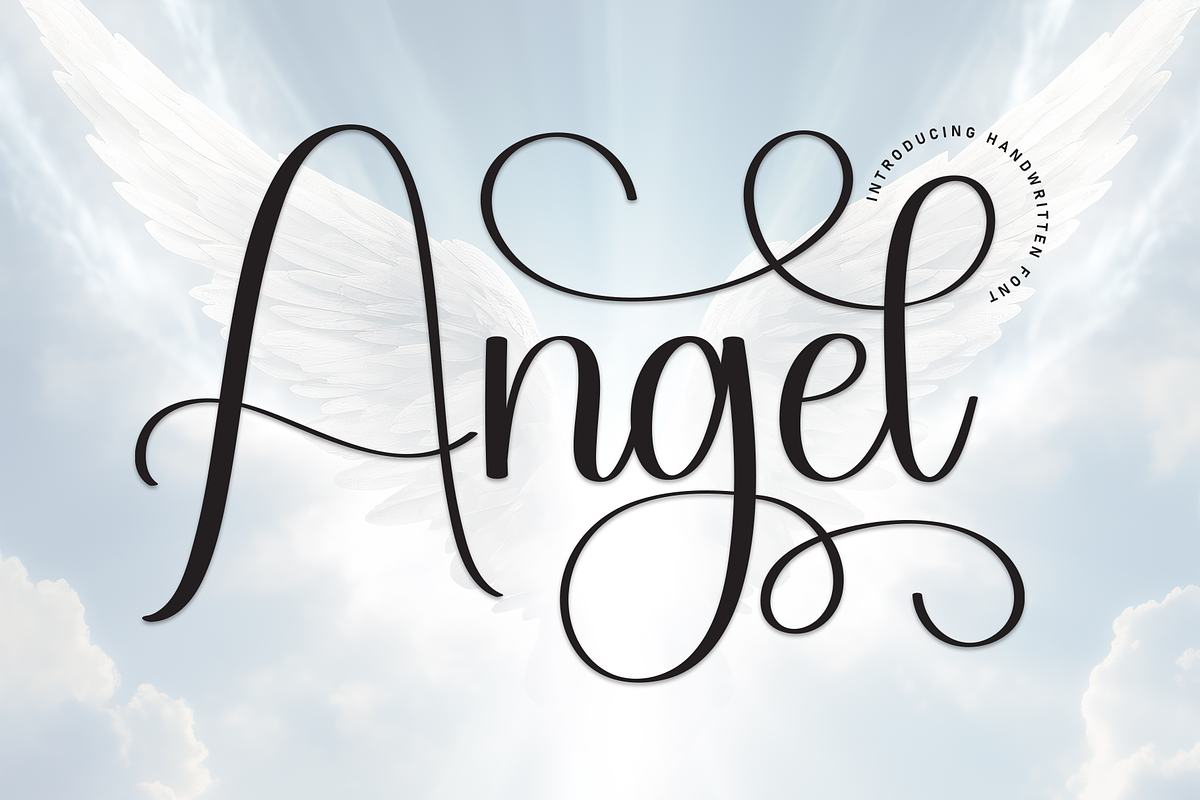 Angel | Script Font, a Handwritten Font by Scratchones (Photo 1 of 9)