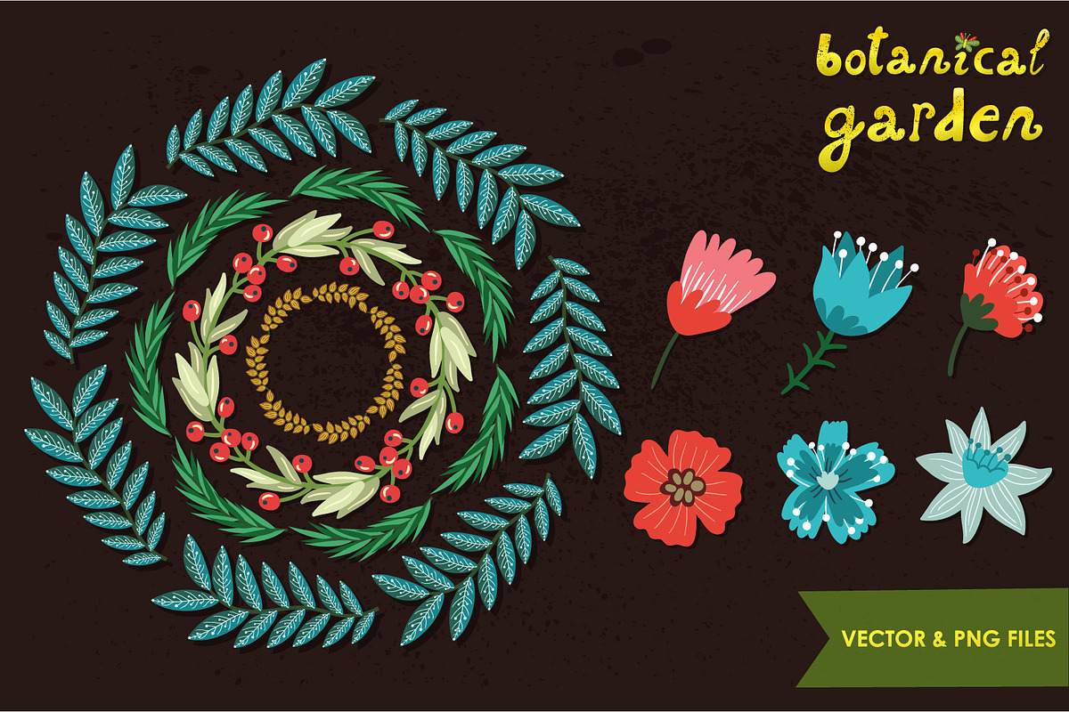 Botanical garden (vector, png), an Illustration by MagicForestory (Photo 4 of 5)