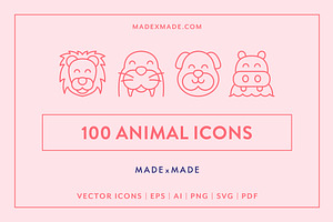 Animals Line Icons