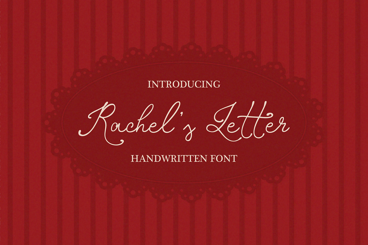 Rachel's Letter Font, a Handwritten Font by AnnArt (Photo 1 of 16)