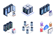Infrastructure and Server Set, a Technology Illustration by Brickclay (Thumbnail 8 of 14)
