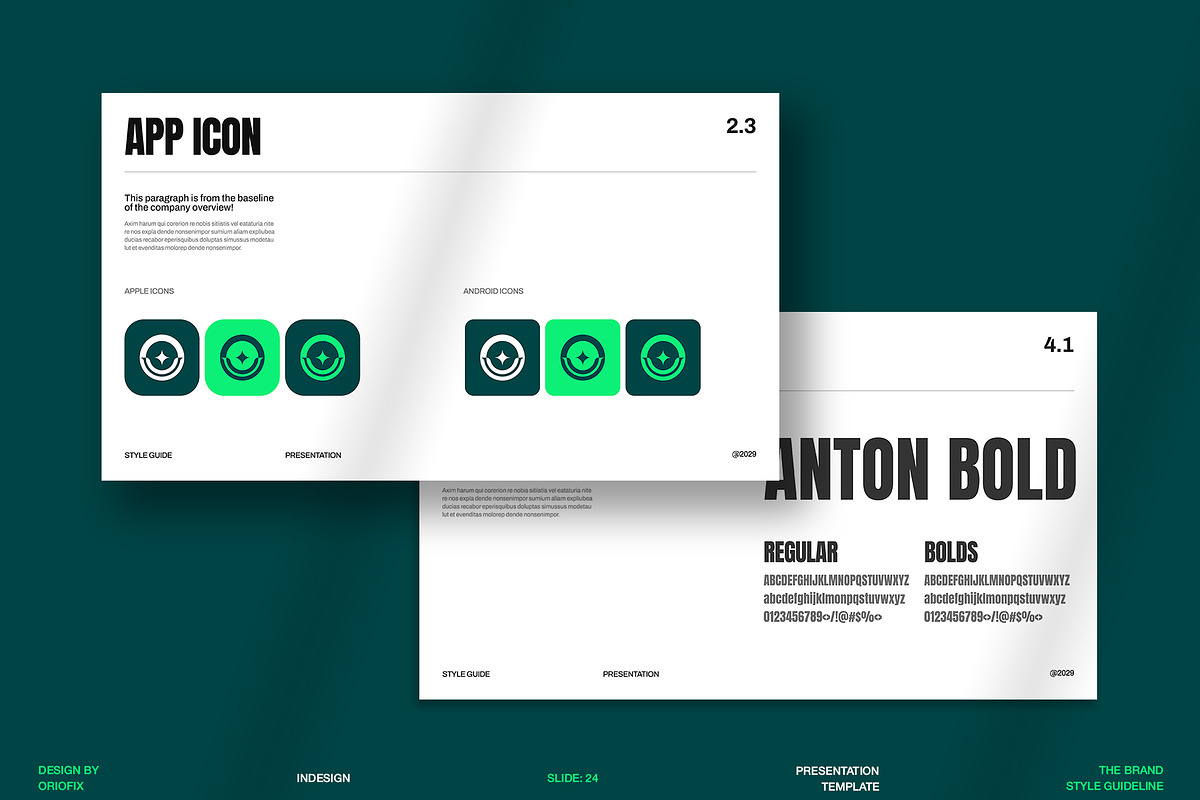 The Brand Style Guideline Template, a Branding & Logo Template by Oriofix (Photo 4 of 11)