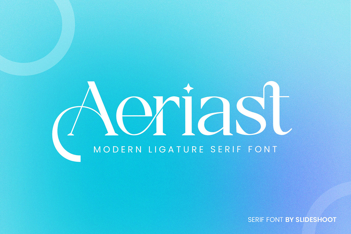 Aeriast Serif Font, a Serif Font by Idea Studio (Photo 1 of 12)