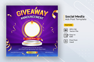 Giveaway winner announcement