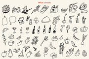 Doodles & Noodles: Ink Food Pack, a Food Illustration by Olly Kava (Thumbnail 4 of 11)