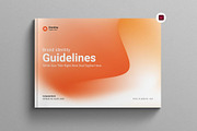 Brand Guidelines Template Landscape, a Brochure Template by Work-Envance (Thumbnail 1 of 9)