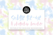 Subtle Tie-Dye 4 Photoshop Brushes, a Brush Add-On by The Gypsy Goddess (Thumbnail 1 of 4)