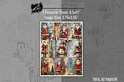 Cute Xmas Santa Claus Journal Pages, a Person Illustration by Digital Art Mahdiseño (Thumbnail 10 of 10)