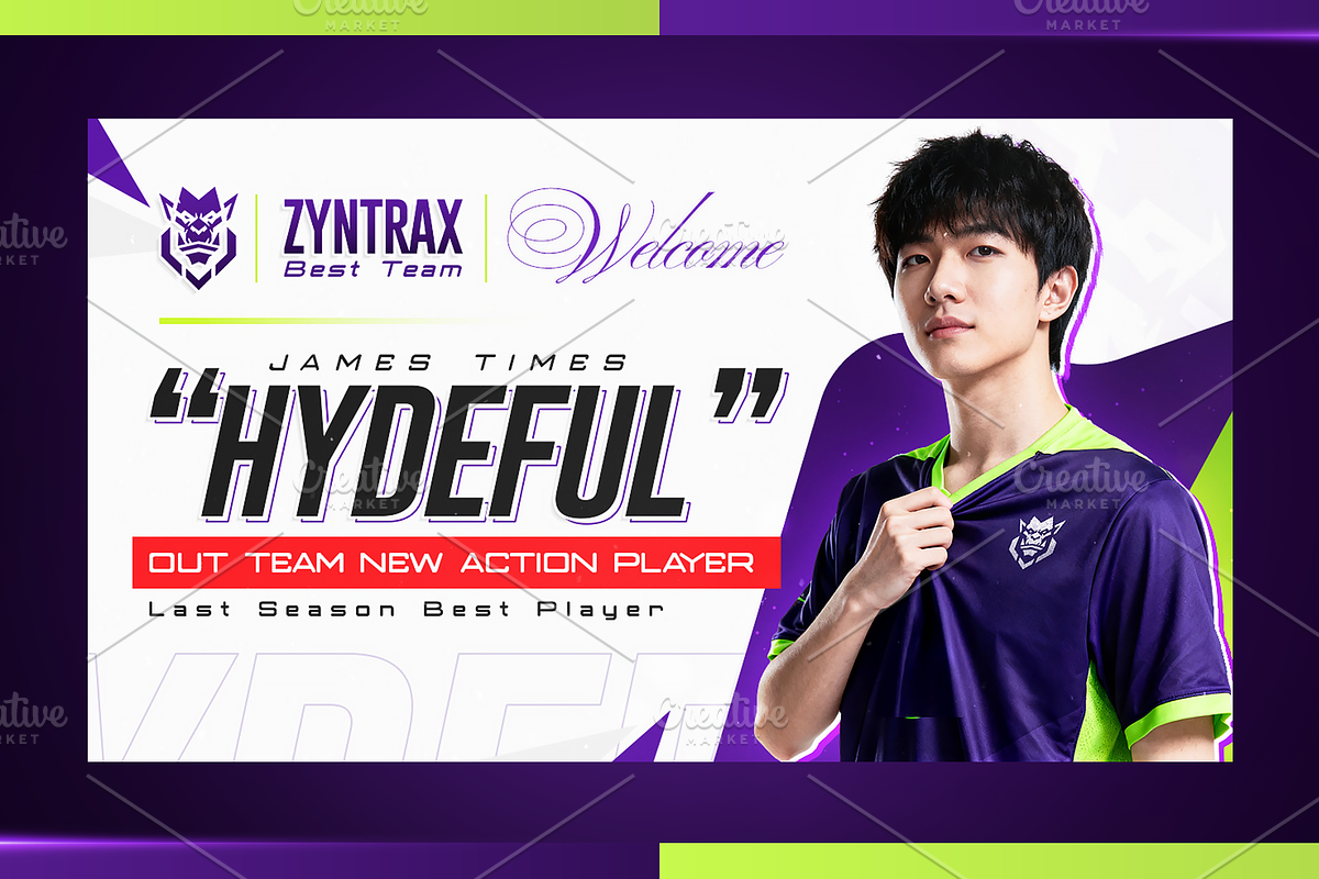 Esports YouTube Thumbnail Pack, a Social Media Template by OnurDemircan (Photo 4 of 6)