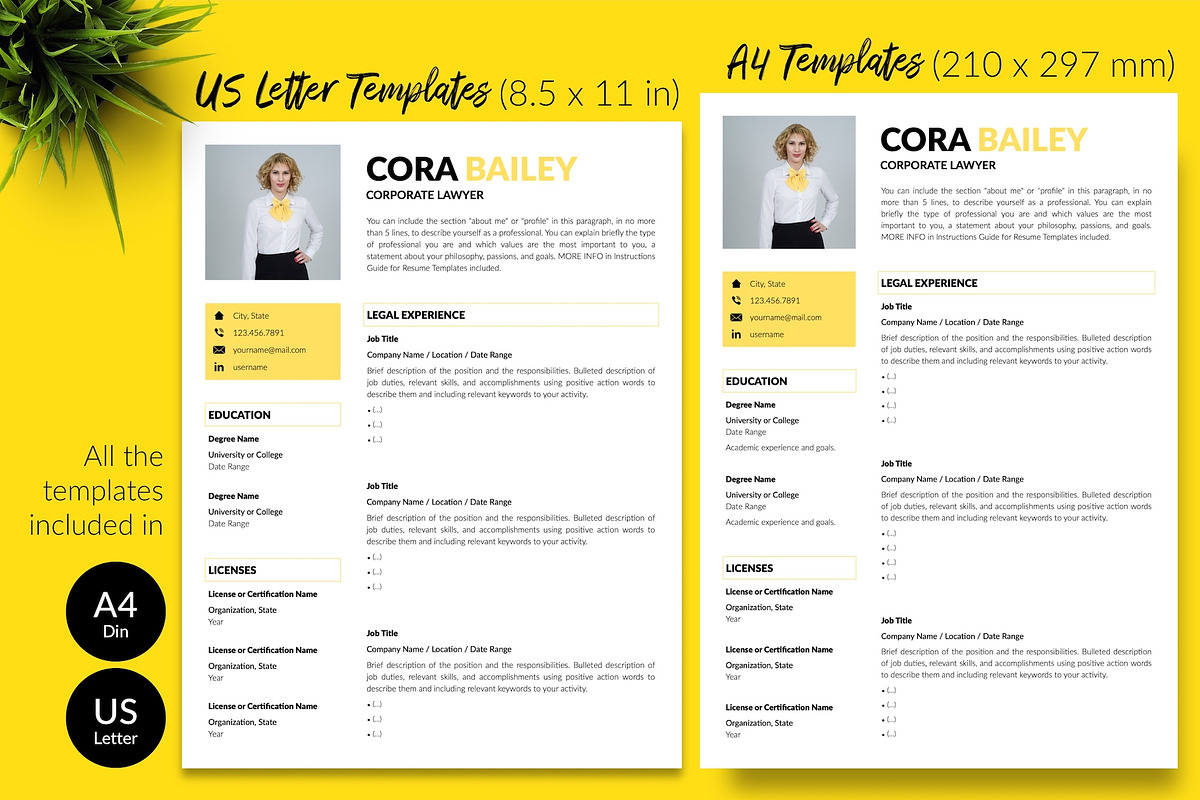 Lawyer CV Template / Resume - Cora, a Resume Template by Templates Design Co. (Photo 8 of 17)