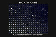 300 Dark Navy Minimal iOS Icon Pack, an Icon by A Good Design Studio (Thumbnail 4 of 5)
