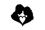 Couple Love Silhouette Bundle, an Illustration by jahid234 (Thumbnail 36 of 48)