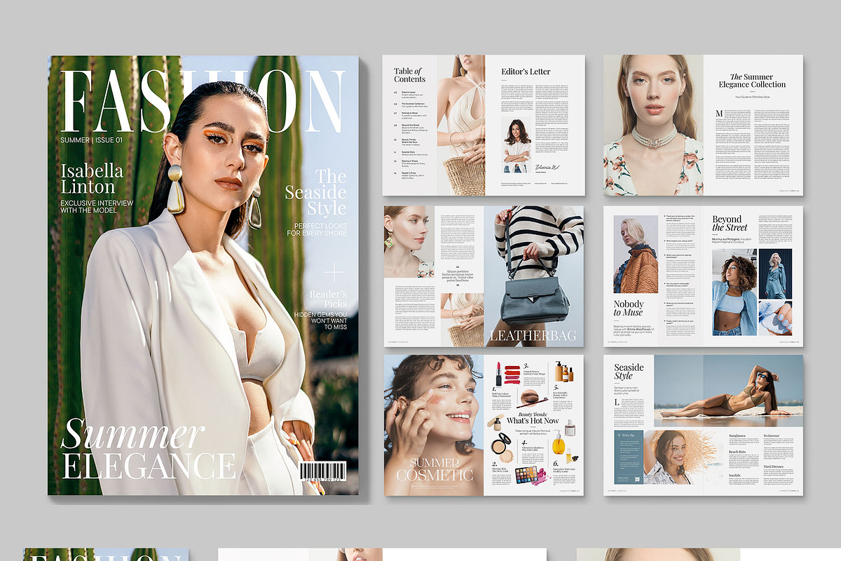 Fashion Magazine Template, a Magazine Template by BrandPacks (Photo 6 of 6)