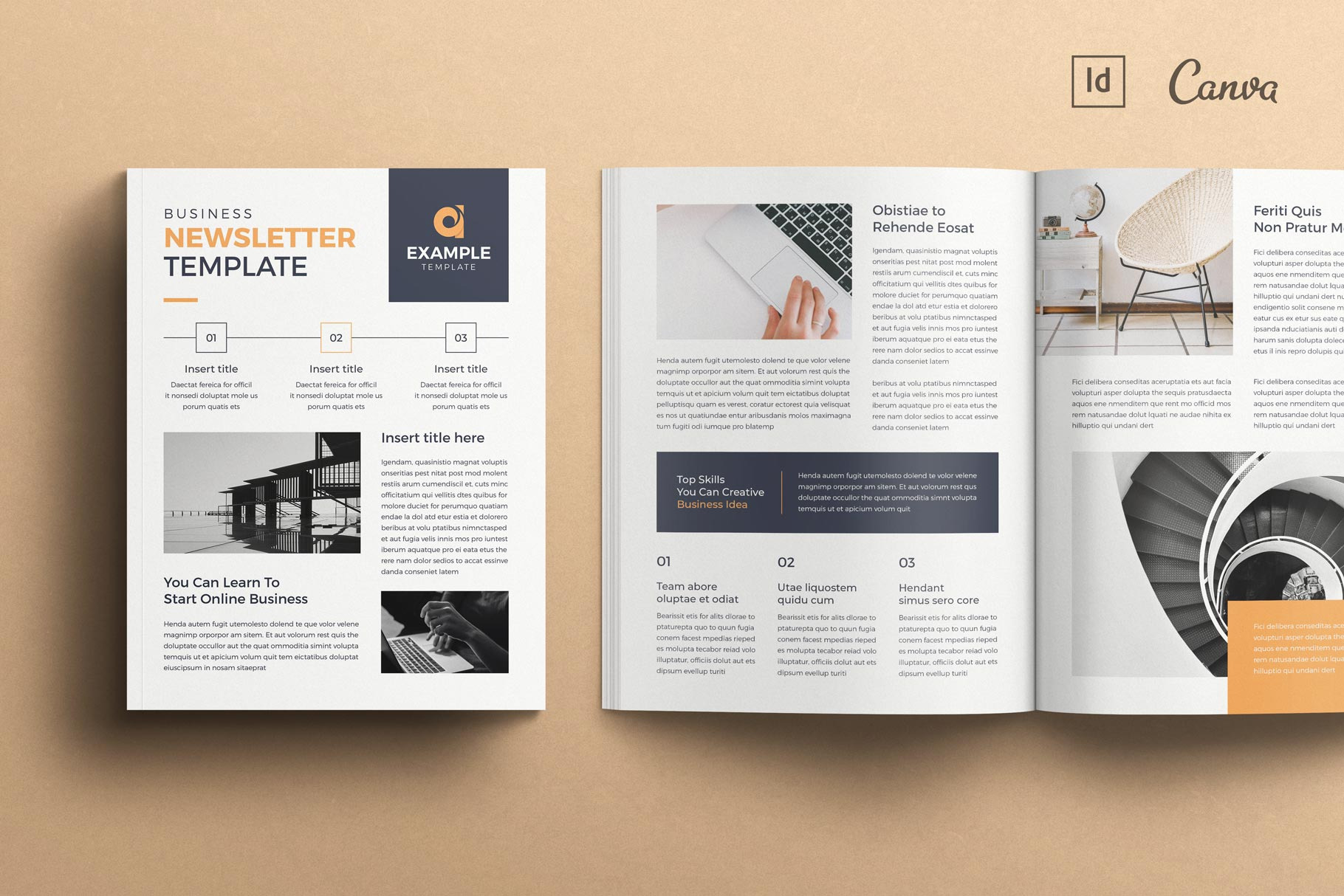 Business Newsletter Template, a Brochure Template by TemplatesForest