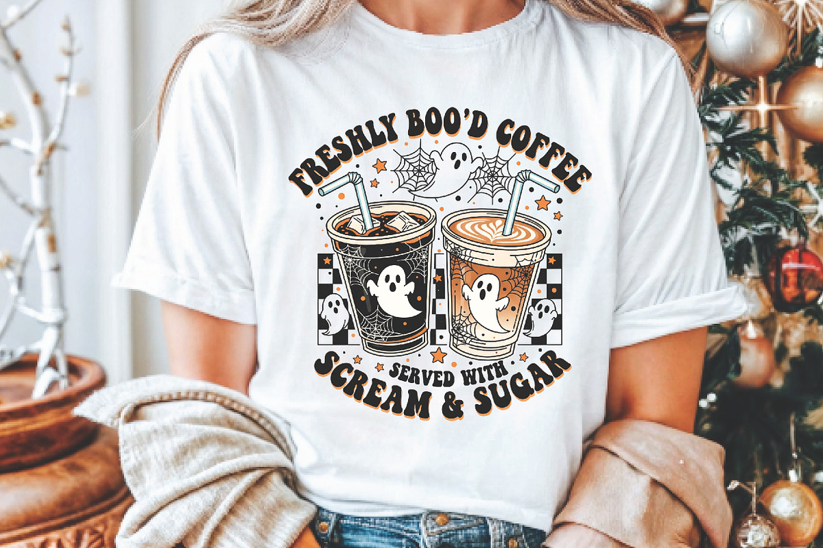 Freshly Boo’d Coffee Halloween Fall, an Illustration by Libby Wishes (Photo 3 of 5)