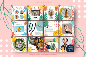 Tropical Leave Social Media Template