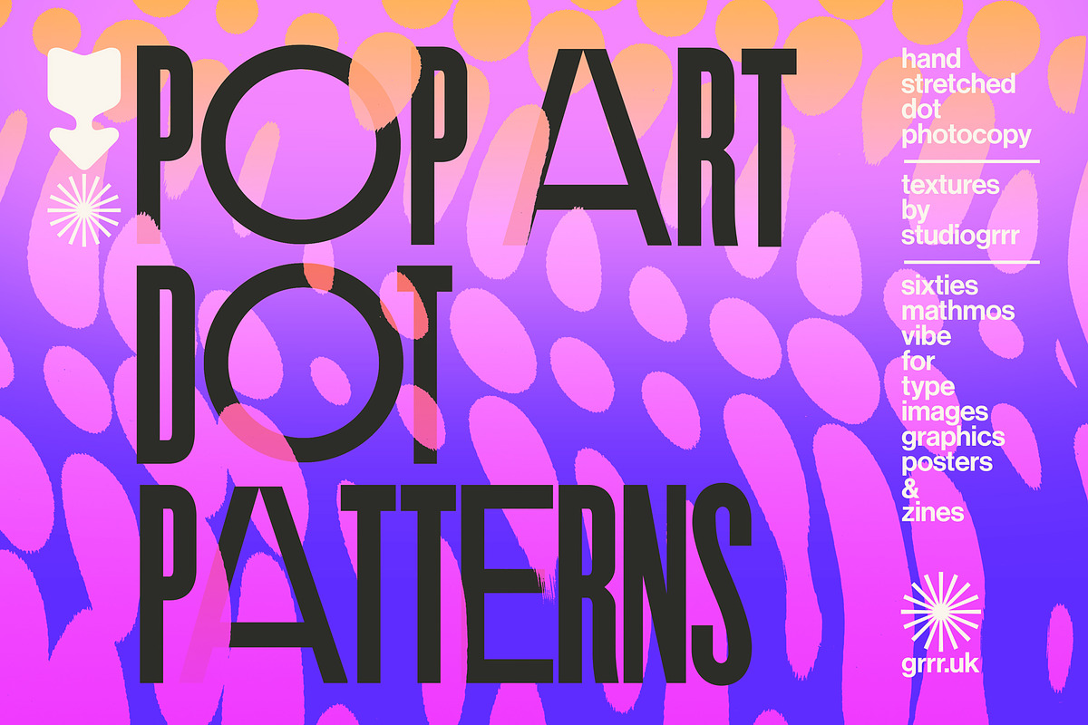 Pop Art Dot Patterns - Texture Kit, a Pattern Graphic by Studio GRRR (Photo 1 of 7)