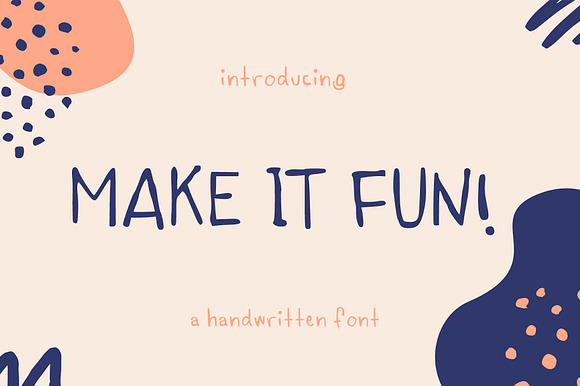make it fun! handwritten font preview 4