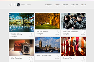 Lens, A WordPress Photography Theme