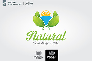 Natural logo template