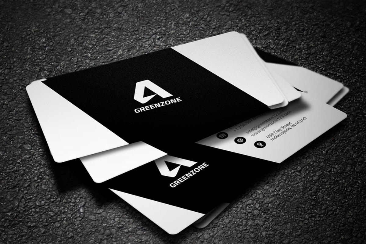 Clean Business Card, a Business Card Template by 3Angle (Photo 1 of 2)