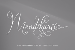 Mendikari Chic Calligraphy Font