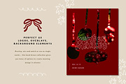 WINTER OVERLAYS | CHRISTMAS CLIPART, a Decorative Illustration by Favete Art (Thumbnail 12 of 21)