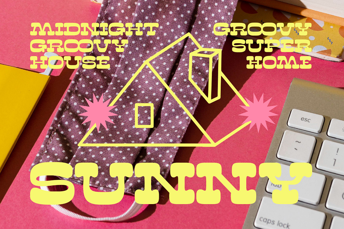 Sunny Groovy Retro Display Font, a Serif Font by timelesstype.co (Photo 6 of 20)