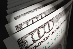 Close-up of US 100 Dollar Bills, a Business Photo by Andy Dean Photography