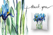 Irises thank you, a Texture Illustration by coconut_forest (Thumbnail 5 of 5)