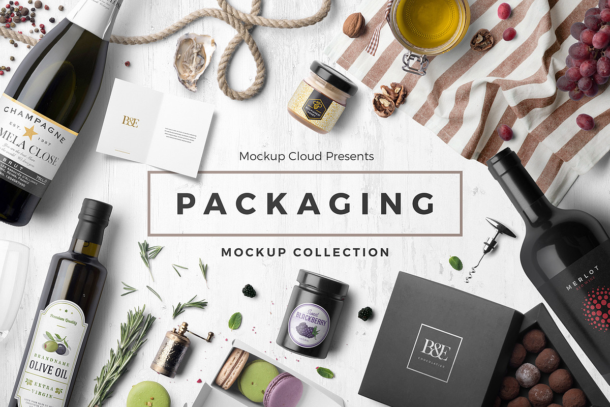 Packaging Mockup Collection, a Packaging Mockup by Mockup Cloud (Photo 1 of 14)