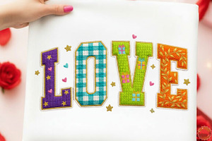 Pink Loved Crochet Varsity Png,Valen, an Illustration by designcity5