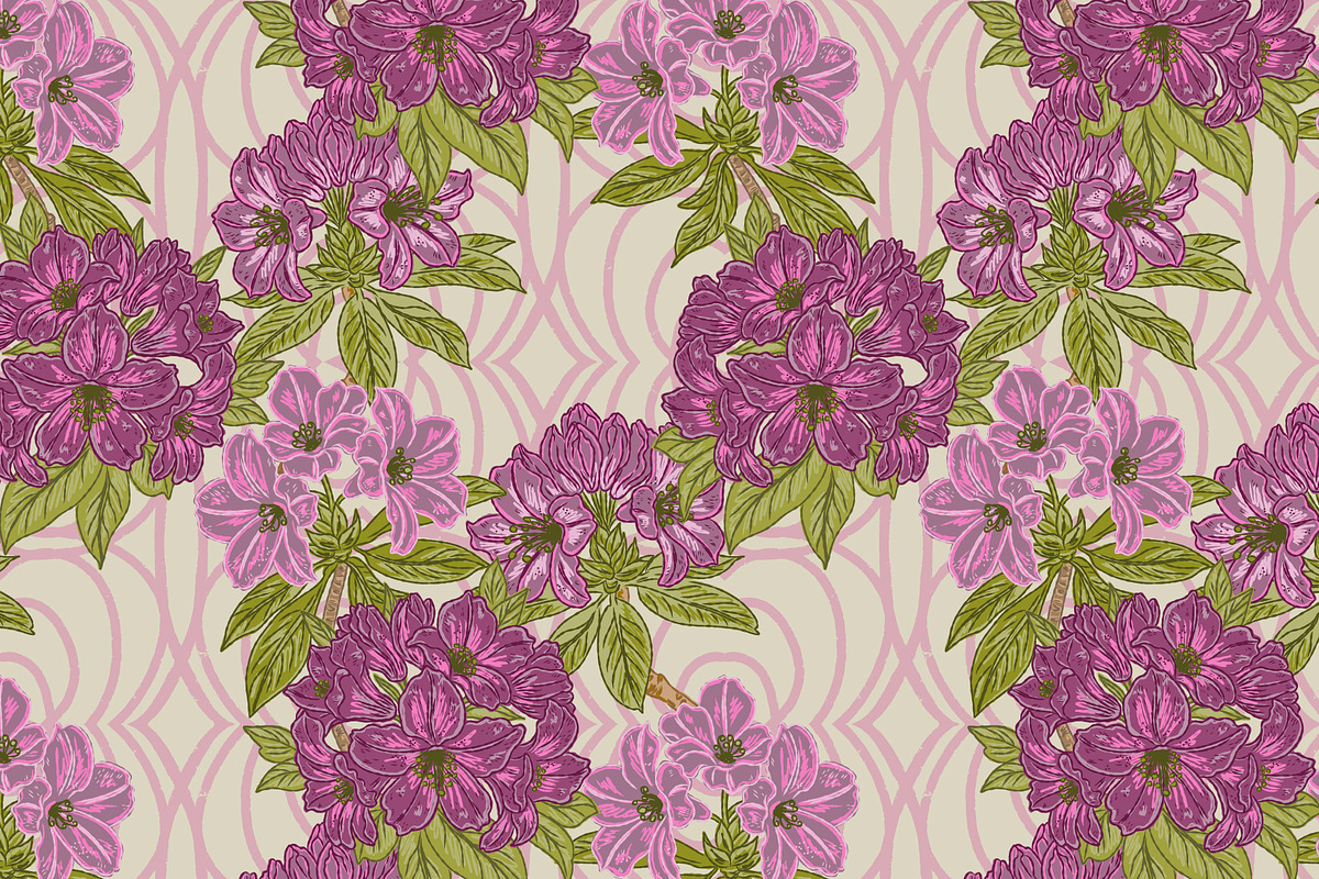 Vintage Maximalist Floral Retro, a Pattern Graphic by NayaChu (Photo 3 of 9)