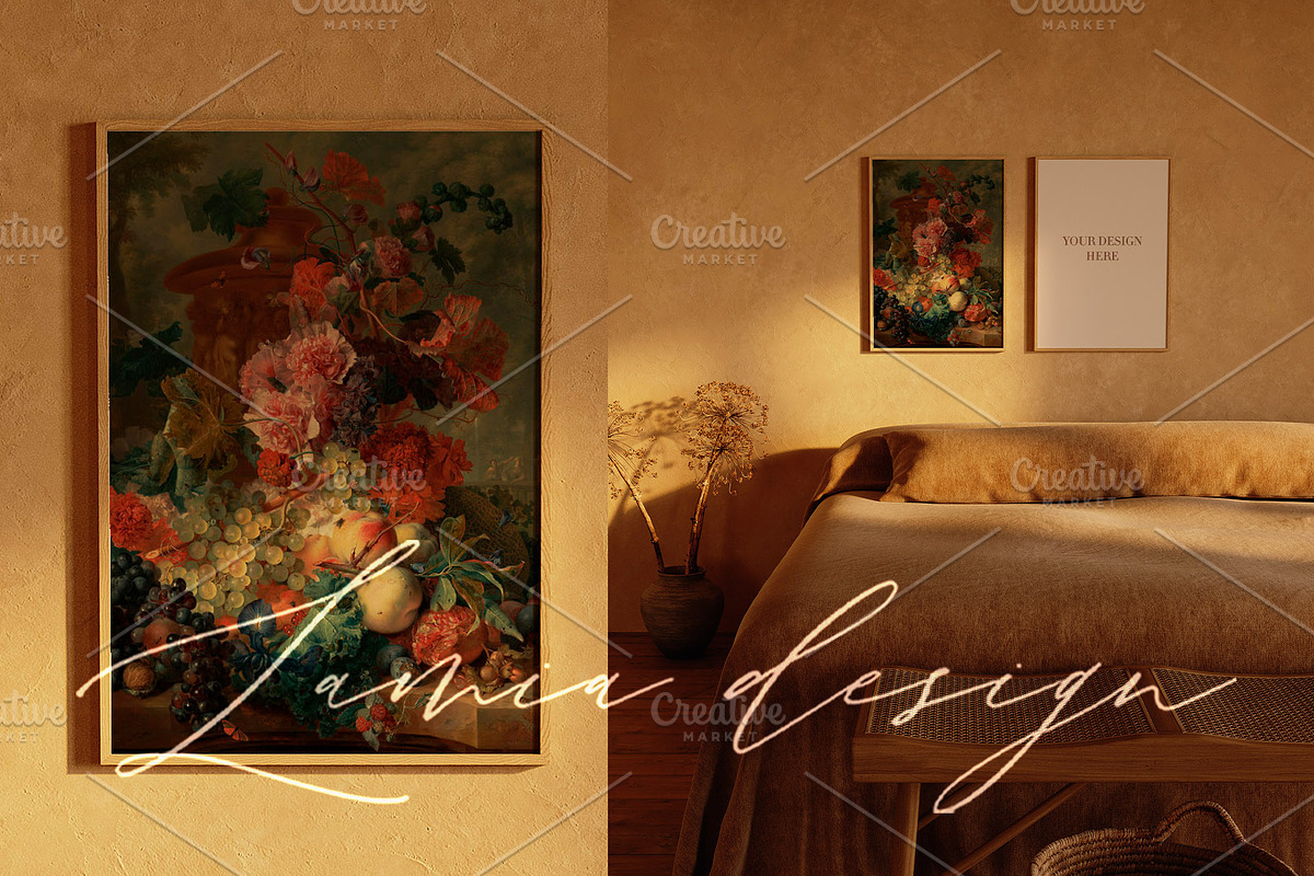 Sunlight Bedroom Art Frame Mockup, a Household Mockup by LAMIA DESIGN (Photo 18 of 18)