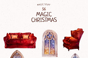Magic Christmas Collection, a Seasonal Illustration by Yakovleva Margarita (Thumbnail 4 of 14)