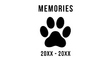 Heartfelt paw print memorial plaque, an Illustration by Amazin_art (Thumbnail 17 of 32)